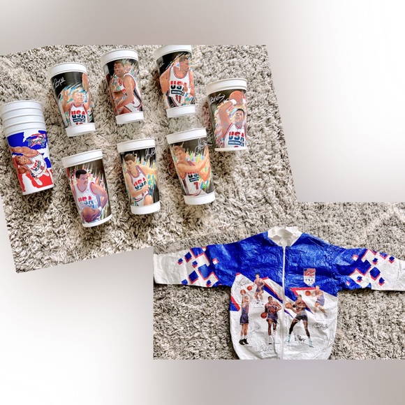 Team USA Olympics Dream Team cups and jacket!! - Picture 1 of 13
